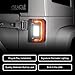 ORACLE Lighting 5891-504 Pair of Standard Red Flush Mount LED Tail Lights fits 2007 2017 Wrangler JK - Low-Profile Attractive Design, High-Powered Reverse Light