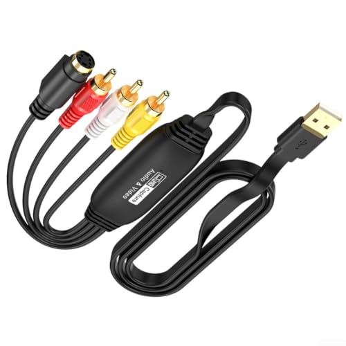 Capturadora de video USB 2.0 VHS a digital convertidor RCA a HD 720p PC Mac 3