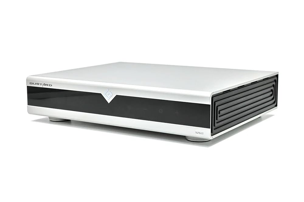 Gustard X26III Network Streamer ES9039SPRO Dual High-Performance DAC Support DSD512&PCM768k (Silver)