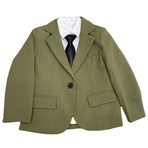 Veste de costume garçon aux finitions tailleur et revers échancré chic