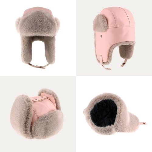 Image of Winter Trapper Ushanka Hat, Aviator Hat, Ear Flaps, Men Women