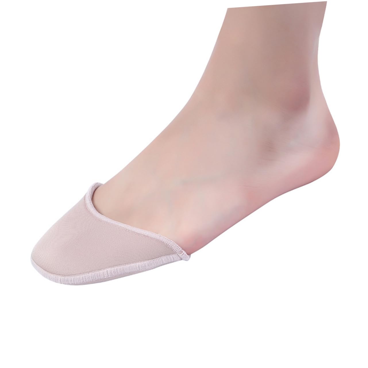 PACKOVE 2pcs Elastic Tiptoe Covers Light Pink Protective Dance Caps Comfortable Fabric Gel Design for Ballet Latin Eases Forefoot Pressure Durable Breathable Tiptoe Covers