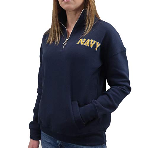 Armed Forces Gear Navy Ladies dakota quarter Zip Pullover (Navy)2