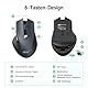 acer Maus Kabellos, 2.4GHz 1600 DPI Ergonomische Funkmaus, 3 Einstellbare DPI Wireless Mouse mit 6 Tasten, Batteriebetriebene Kabellose Maus für Laptop, PC und MacBook, Empfohlen für Rechtshänder