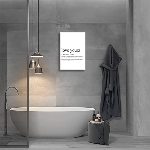 Mlurqyod Music Canvas Print Love Yourz Wall Art Hip Hop Canvas Painting Rap Quotes Room Aesthetic Wall Painting Modern Wall Decor Rap Quotes Definition Wall Art 40X60Cm（16X24Inch） Ready To Hang #TOP5