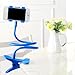 Gooseneck Phone Holder - Adjustable Mobile Phone Desk Clamp - Flexible Lazy Arm 360 Rotating Bed Stand Non-Slip Clip Cellphone Bracket Clamp for All Phones Models
