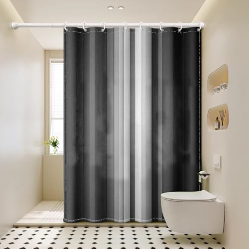 Rideau de douche chic en polyester de qualité supérieure 140 x 220