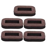 Cabilock 5 Stück Antirutschmöbel Pads für Hartböden Filzstopper für Stuhlrollen rutschfeste Möbelunterlagen zum Schutz von Holz Fliesenböden Einfache Installation Geräuschreduzierung