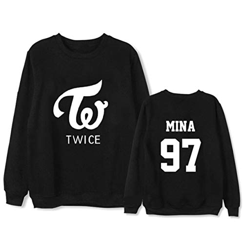 Forever Younger TWICE Sudaderas Con Cuello Redondo De Manga Larga De Otoño Invierno Para Unisex Tzuyu Mina Sana Momo Lim Na Yeon Sudaderas Informales