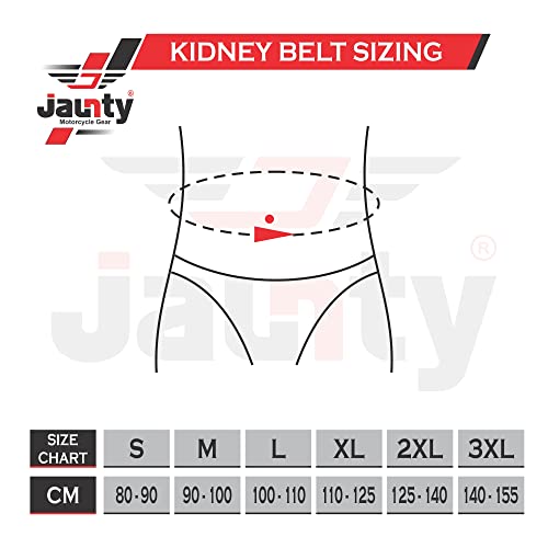 image for JAUNTY Motorcycle Kidney Belt Back Brace for Lower Back Pain Relief fo