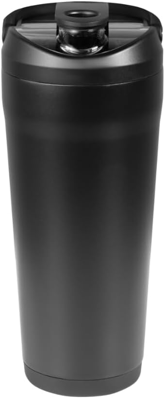 HydroJug 24 oz New Stainless Steel Shaker Insulated, Leakproof, BPA-Free with Silent Mixing Grate No Clumps, No Noise Premium Shaker for Fitness, Sports & Everyday Use, Black