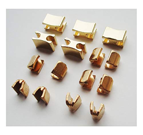 # 10 Solid Brass Golden Zipper Top Stop And Bottom Stop,Zipper Repair Kit,Zipper Slider Retainer (#10) #TOP1