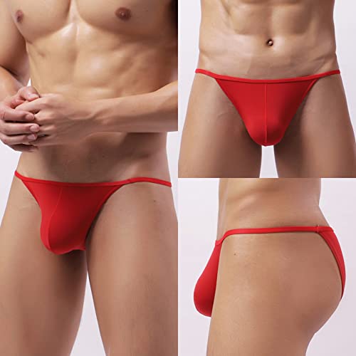 Men's Nylon Underwear Thin Breathable Ice Silk U Convex Triangle2