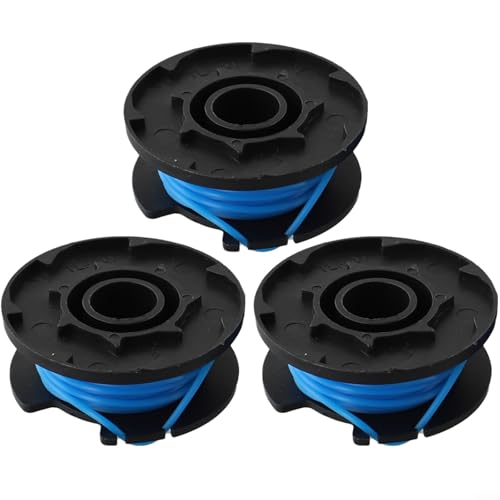 Posheliox Bobines de rechange RAC125 pour débroussailleuses sans fil Ryobi-RLT1830H13, RLT1825LI, OLT1831S – Ligne torsadée de 1,6 mm, alimentation...