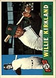 1960 Topps Series 2 Baseball #172 Willie Kirkland San Francisco Giants Set Break 1 (See Scan for Actual MLB Trading Card you will receive)