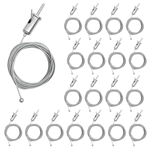 Image of Hexagon Garage Lights Suspension Cables Kit Steel Hanging Chains 9.8ft
