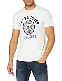 Jack & Jones Jjflock tee SS Crew Neck Camiseta, Cloud Dancer/Fit: reg Fit, M para Hombre
