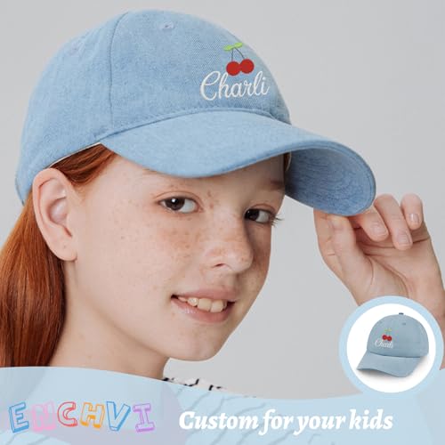 Image of Personalized Baby Infant Baseball Cap Custom Boys Girls Embroidered Sun Hat Custom Trucker Hats for Toddler Kids