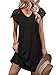 WIHOLL Summer Vacation Dresses for Women Mini Sundress Hawaiian Wedding Guest Casual Black Flowy Dress Beach Spring Fashion Western Clothes 2026 L