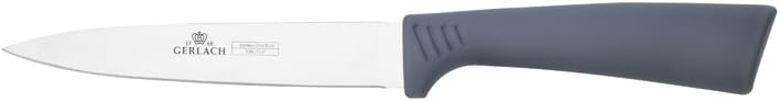 Gerlach G02-0994M-ZENK-05PU-S5S1-01 Set of The Kitchen Knives in Block Smart Grey-G02-0994M-ZENK-05PU-S5S1-01, Stainless Steel