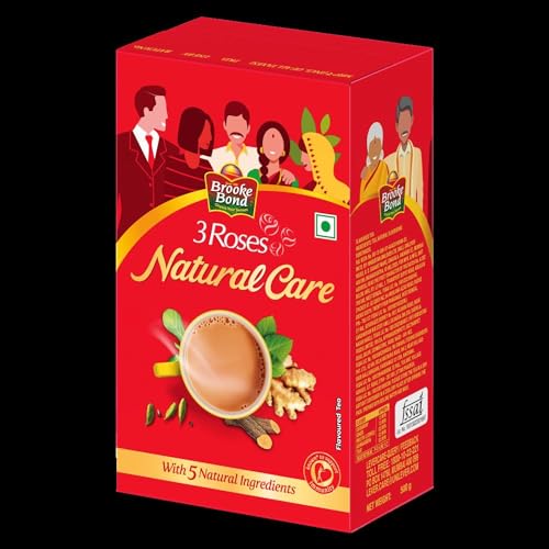 Image of 3 Roses Natural Care Tea|| with 5 Ayurvedic Ingredients|| 500 g (Pack of 2)