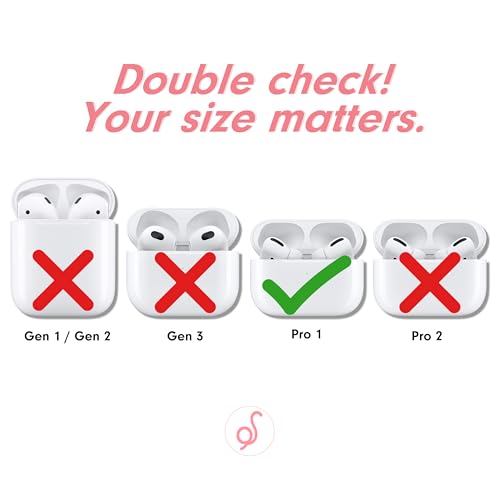Image of Sonix Cases for AirPods Pro (1st Gen) - Hard Cover, Protective Case for Apple AirPods Pro Gen 1 | Bleu Toile