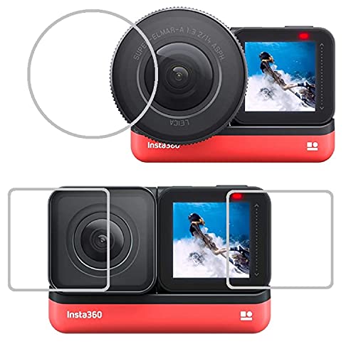 Image of M.G.R.J Tempered Glass Screen Protector for Insta360 ONE R /ONE RS (3 P'cs Set)