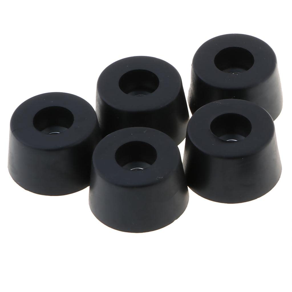 5pcs Round Black Bumpers Pads Rubber Feet, 33x19mm-picture-26