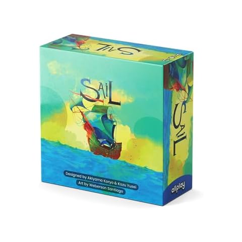 Allplay Sail Board Game - Co-op Trick Taking Game - 2 Players - 20 Minute Play Time (Sail Base Game) Cover