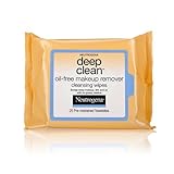 Neutrogena Deep Clean Oil-free Makeup Remover Cleansing Wipes 25 Ct (Pack of 6)