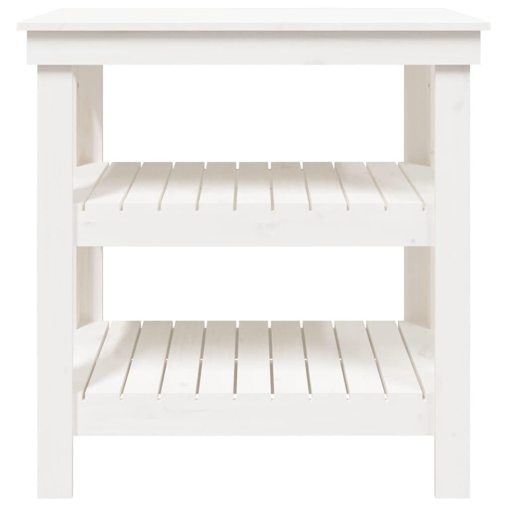 Genérico Banco de Trabajo de Madera Maciza de Pino Blanco 78,5x50x80 cm,Bricolaje,Accesorios de Bricolaje,Organización y Almacenamiento de Herramientas,Mesas de trabajo-823640
