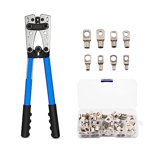 Alicates De Terminals Herramienta De Crimpado 60 Terminales Awg 10-0, 6 10 16 25 35 50 Mm , Pinza Para Electricista Con Mango Antideslizante Alicates De Terminals Herramienta De Crimpado 60 Terminales Awg 10-0, 6 10 16 25 35 50 Mm , Pinza Para Electricista Con Mango Antideslizante