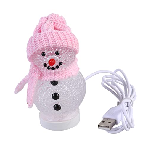 Uonlytech 2 Peças De Adornos Para Enfeites De Casa Enfeite De Noel Estatueta De Boneco De Neve Ilumi