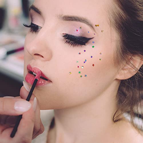 Art Craft Glitter, Star Shape Glitter Confetti for Christmas New Year Cards, Handcrafts, DIY Home Decoration, Party Festival, Nail Art- 0.35oz (10g) (Multicolor)