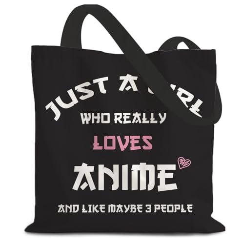 LZYRF FBD Kid Anime Lovers Fans Gifts Canvas Tote Bag for Women, Anime Fans Who Really Loves Animes Reusable Grocery Bags Shopping Bag