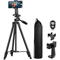Treppiede Smartphone, MACTREM Trepiedi per Cellulari con Telecomando e Supporto Cellulare, 43-165cm...