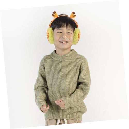 Adjustable Ear Muffs Plush Warmers for Cold Weather Soft Faux Fur Animal Ear Covers Thermal Insulated Headband for Boys Windproof Winter Protection for Skiing Snowboarding4