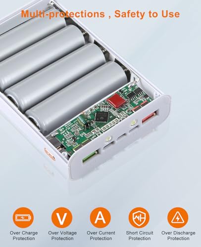 PULUZ DIY Wireless Charger Mobile Power Bank Box with LCD Display, 4 * 21700 Battery Charger Case の商品画像 4