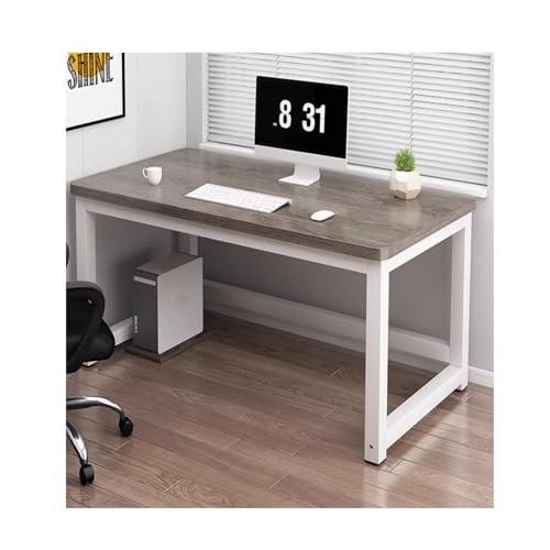 Bureau d'ordinateur en noyer 140x70 cm moderne et simple