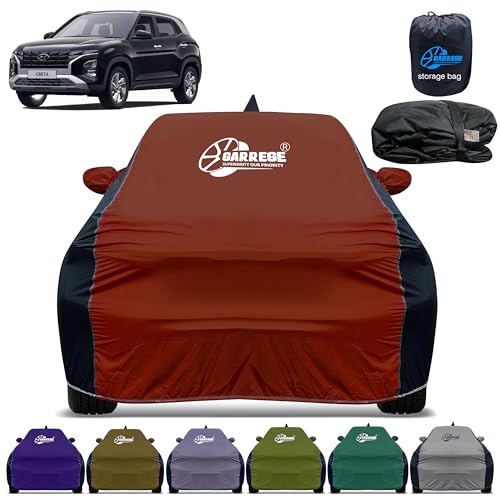 Image of Car Cover for Hyundai Creta New All-Weather & Scratch Protection with Mirror & Antenna Pockets | Washable Fabric | Custom Fit | Premium Multicolor | We Send Any One Color from Showing Image