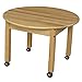 Wood Designs WD83016C6 - Mobile 30" Round Hardwood Table with 16" Legs