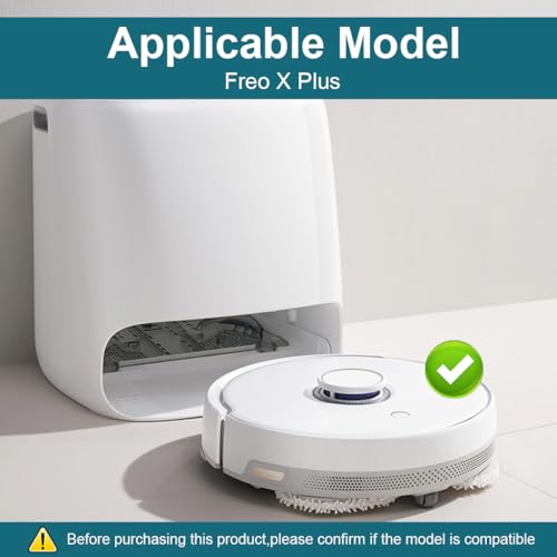 Image of Verilux 9Pcs Replacement Accessories for Narwal Freo X Plus, Replacement Parts Includes 2 Microfiber Mop Cloths, 4 Side Brushes, 2 Filter Panels & 1 Cleaning Tools