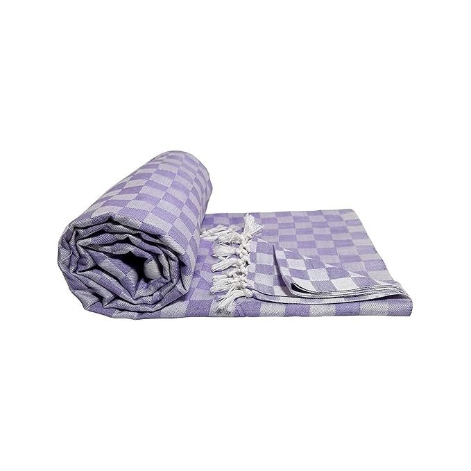 Tejarat Handloom Bhagalpuri Dull Chadar ac Soft Silk Blanket (Purple, l 250cm w 145cm King Size)-image-29