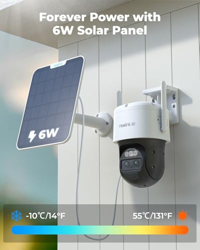 REOLINK TrackMix 4K Dual-Lens PTZ Solar Security Cameras Wireless Outdoor - image 5