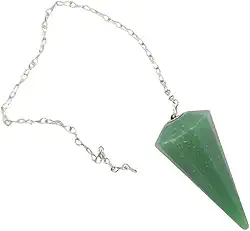 Pêndulo de Cristal Natural QUARTZO VERDE