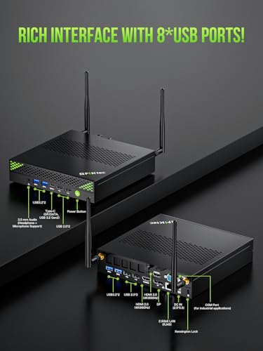 undefined GMKtec Mini PC Workstation, Intel Core i9 13900HK(14C/20T) up to 5.4GHz, Mini Computer 32GB DDR5 RAM 1TB SSD, 8X USB Ports/COM/HDMI/DP Office Business の商品画像 3