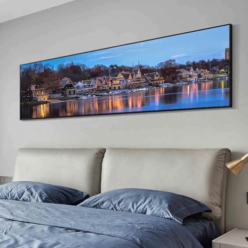 Toile art paysage nuit urbaine KEBIA affiche photo decoration murale salon