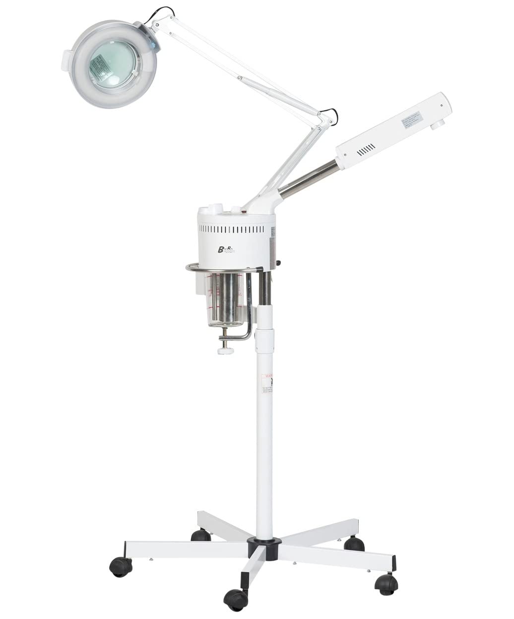 Buy-Rite Marie Ozone Facial Steamer with 5 Diopter Magnifying Lamp Skin Care Equipment, Fully Adjust