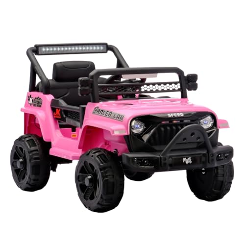 Carrinho Elétrico Infantil Mini Jipe Ride On 12v Maxi Toys (Rosa)
