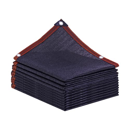 YiHYSj-Malla Sombreo 9mx6m Red de Sombra con Ojales Tela Sombra Exterior 95% UV Protegiendo la privacidad Cifrado y Reforzado para Jardín Balcón balaustrada(Negro)